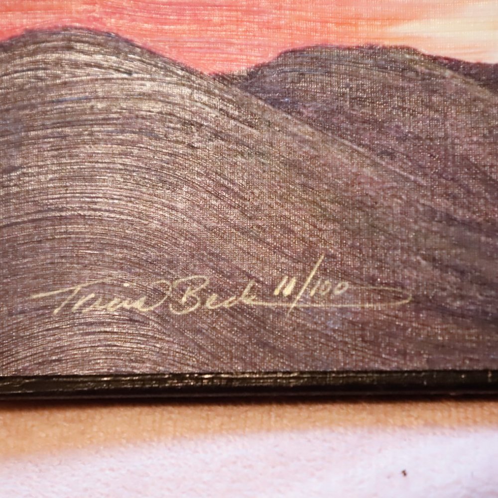 Giclée Textured Print On Wood Wall Hanging - Picture 5 of 8